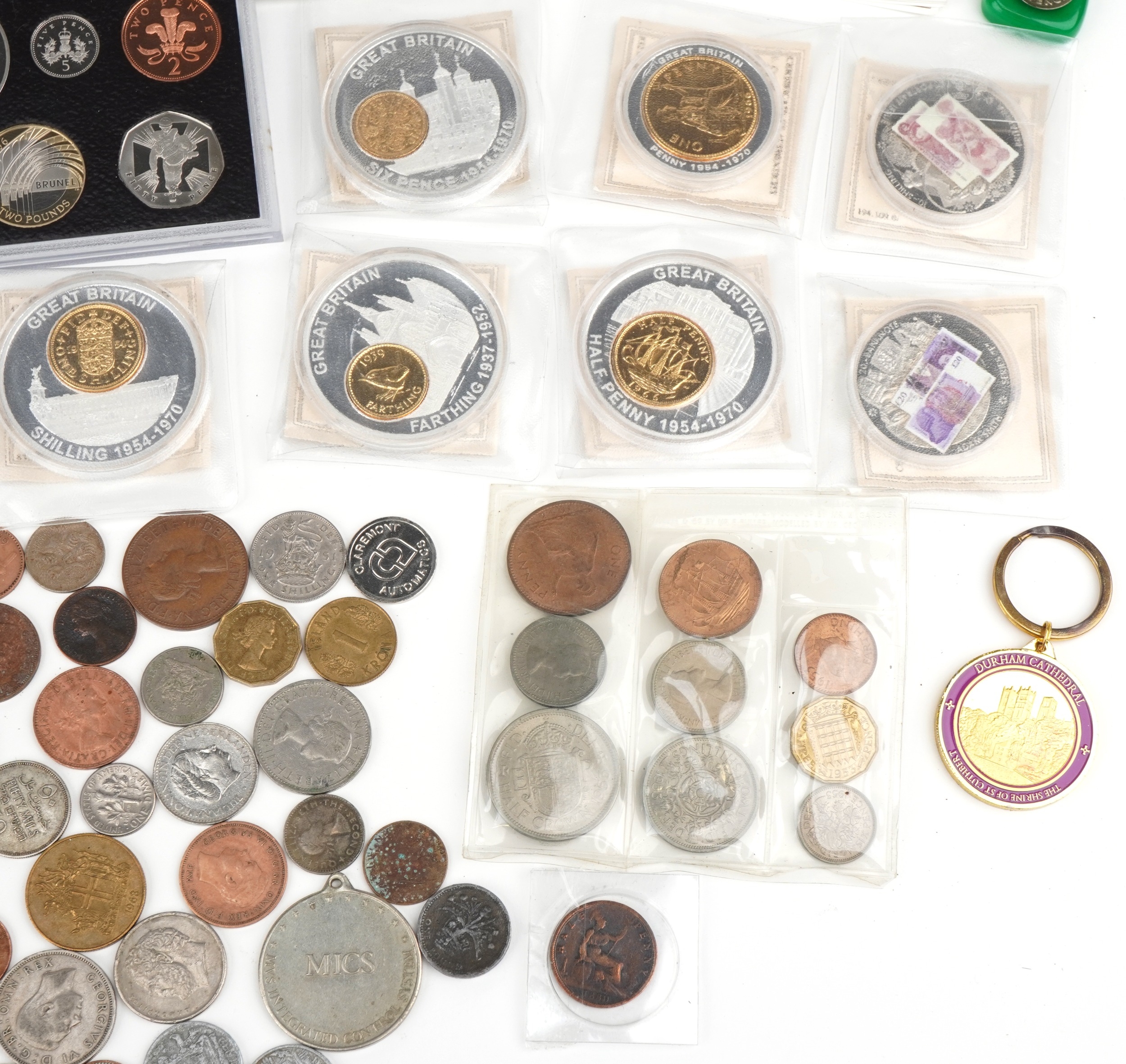 Antique and later British and world coinage, tokens and ephemera including 2007 United Kingdom - Image 7 of 9