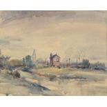 William Dealtry - Malton West No 2, watercolour, inscribed Royal Institute of Painters in