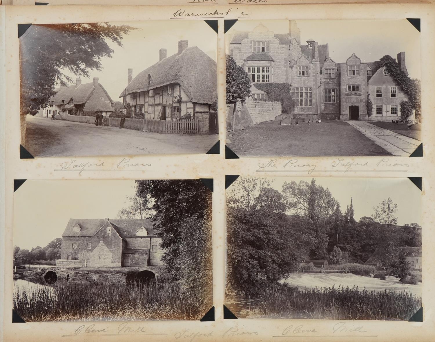 Early 20th century black and white photographs arranged in an album including Staffordshire, - Image 4 of 40