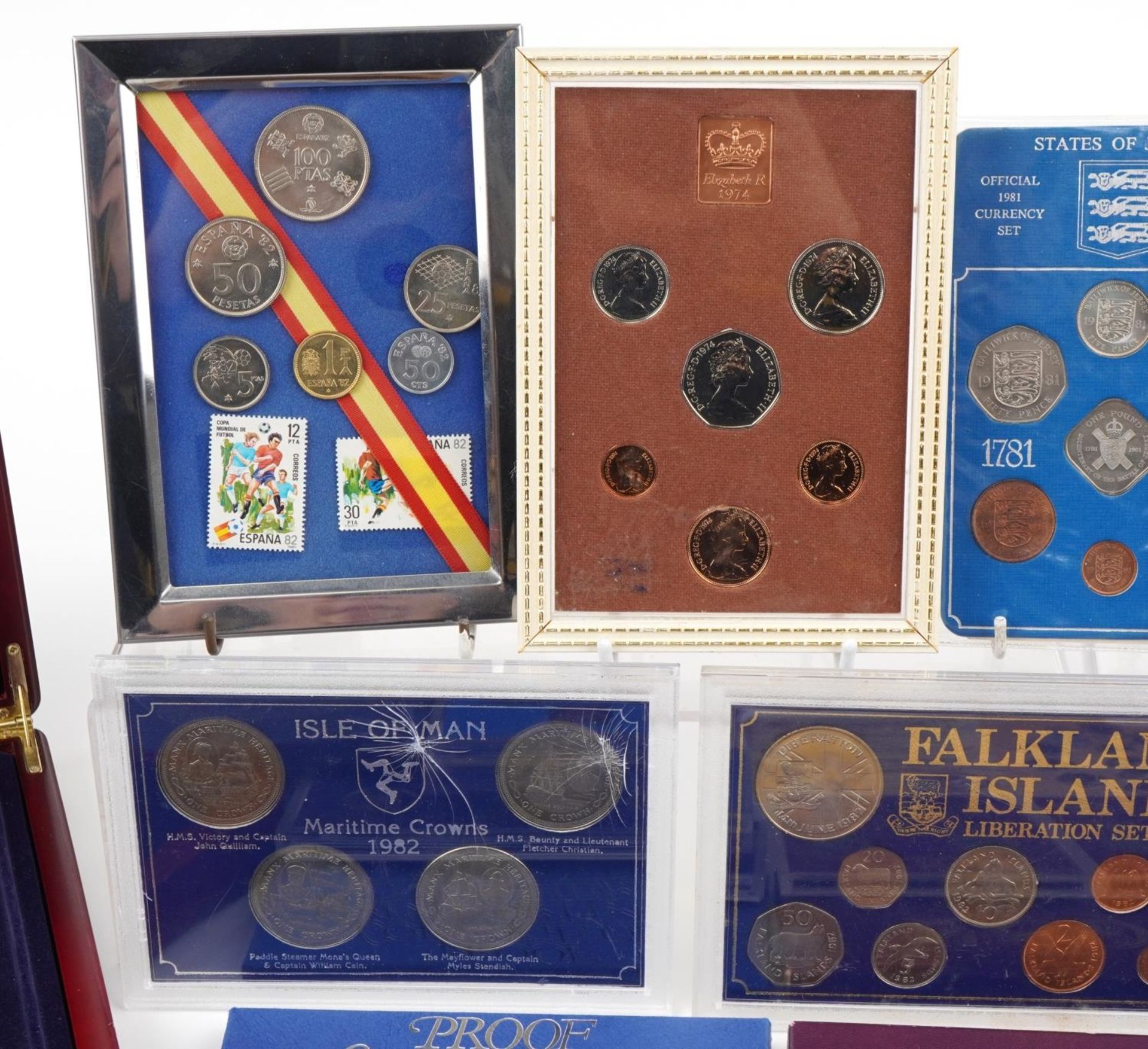 British and Channel Island coinage including Falklands Islands Liberation set, Proof Coinage of - Bild 3 aus 7