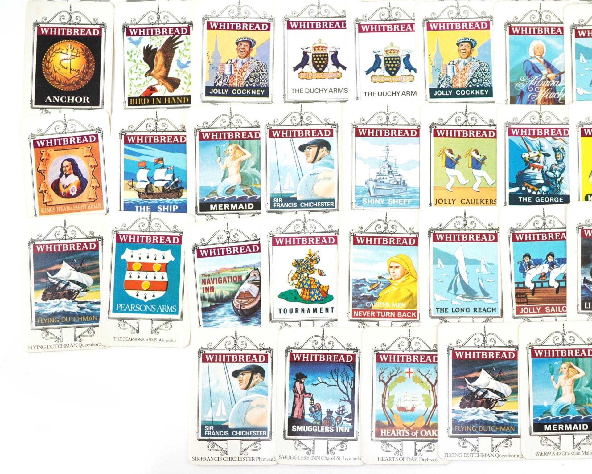 Whitbread Maritime Inn signs trade cards, each 7.5cm x 5cm - Bild 5 aus 6