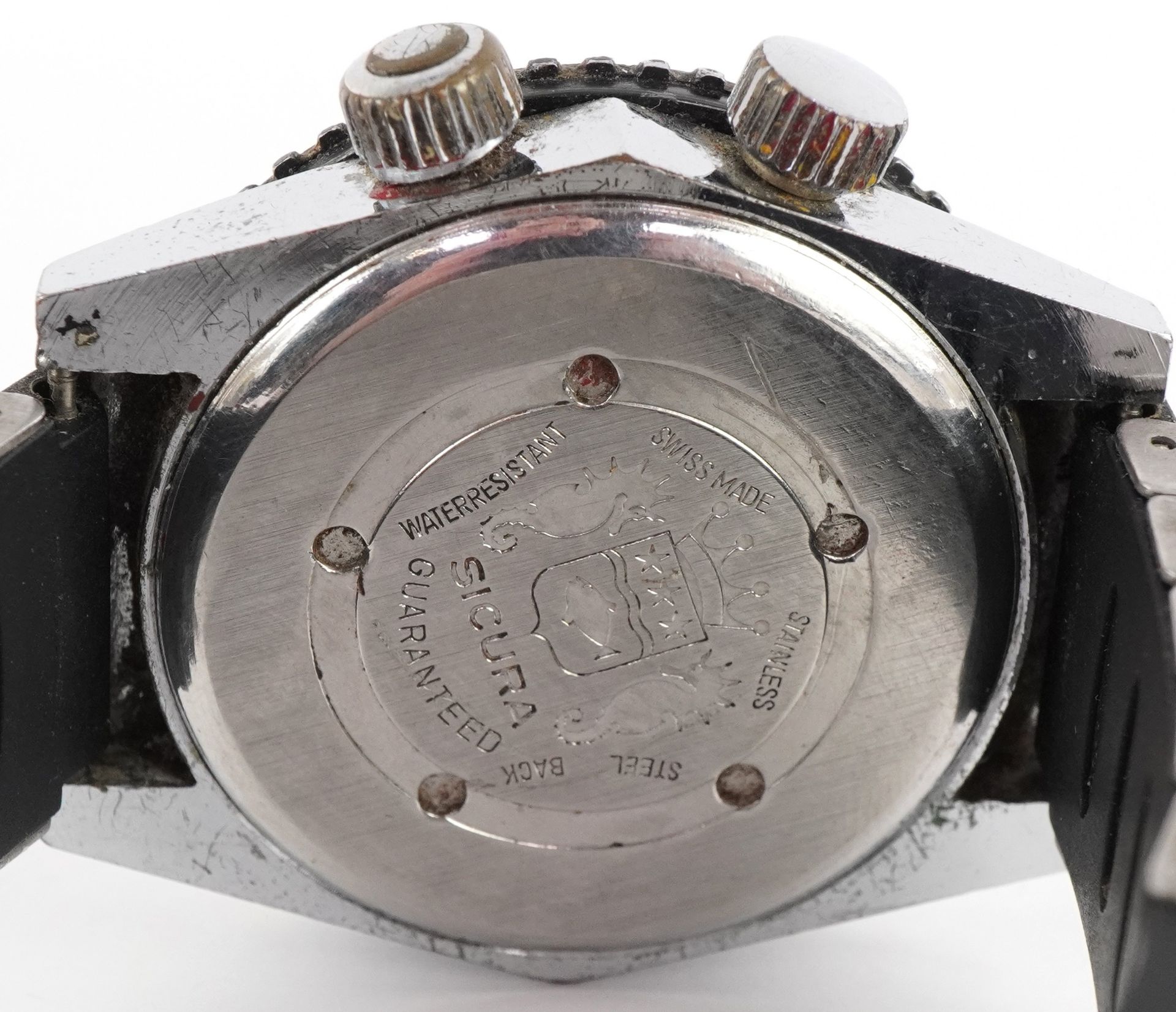 Sicura, gentlemen's manual wind wristwatch having black dial with date aperture, 40mm in diameter - Bild 4 aus 5
