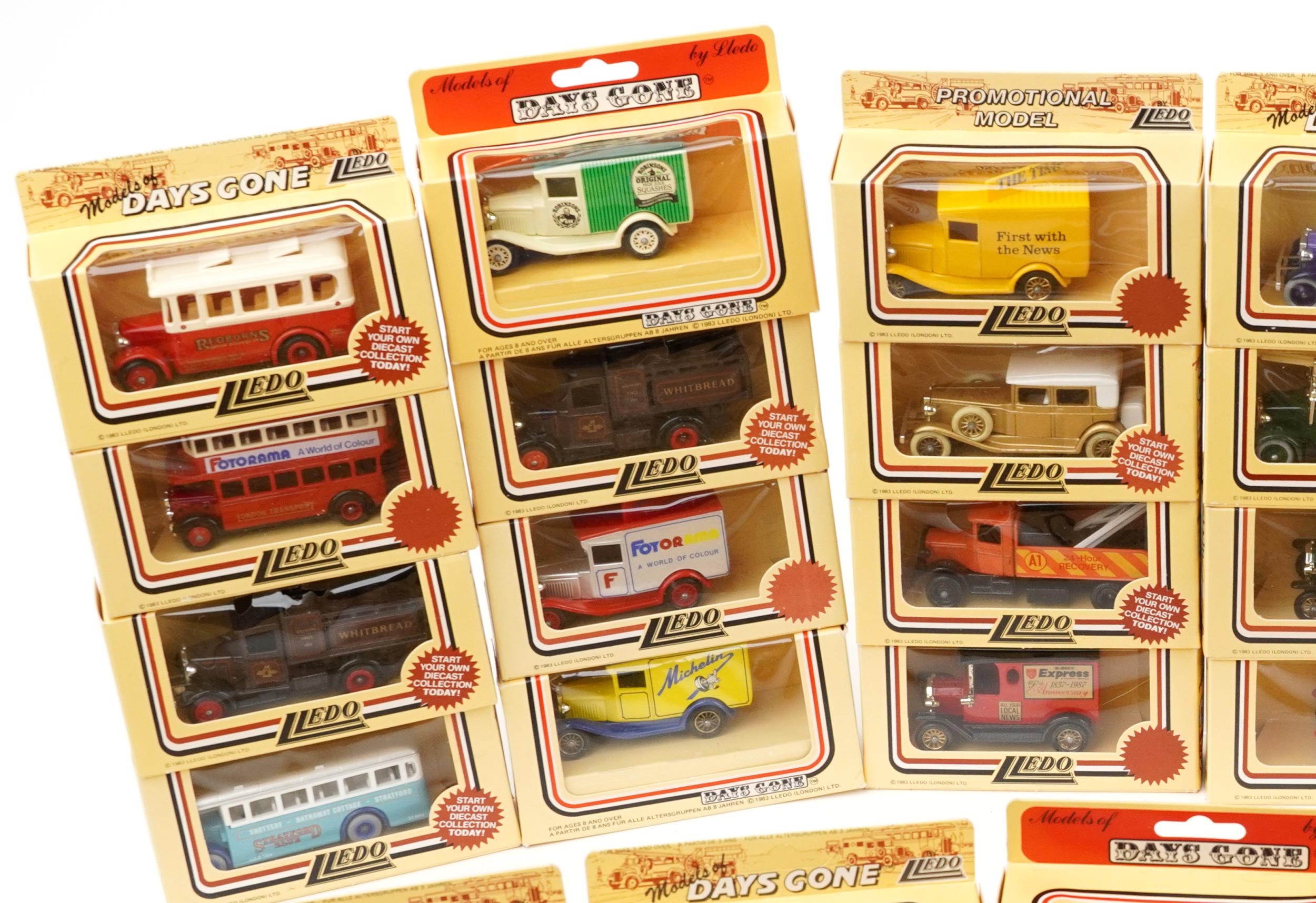 Large collection of Lledo model diecast vehicles, some advertising, including Sharps Super-Kreem - Image 2 of 7
