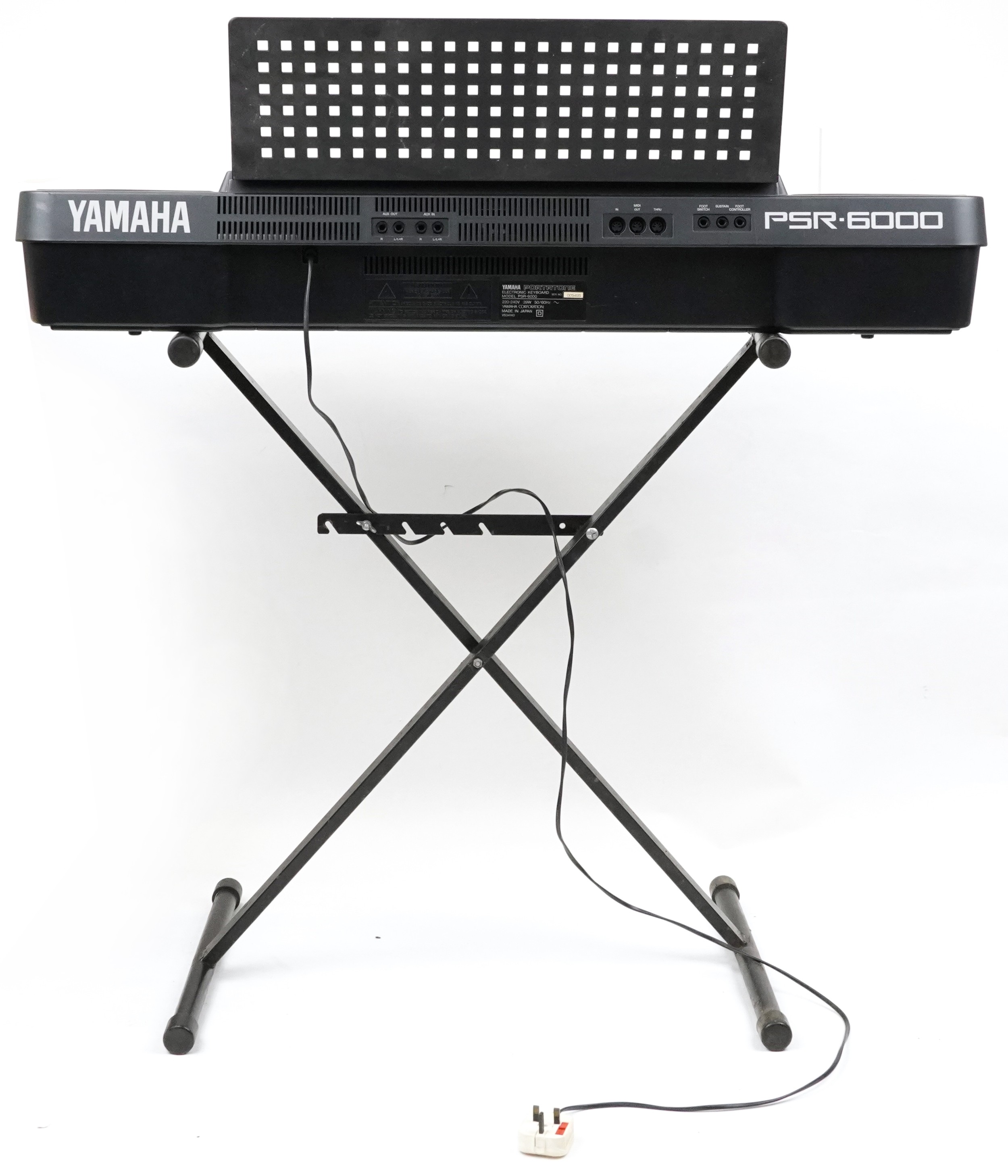 Yamaha PSR-6000 electric keyboard with stand and protective bag - Image 2 of 4