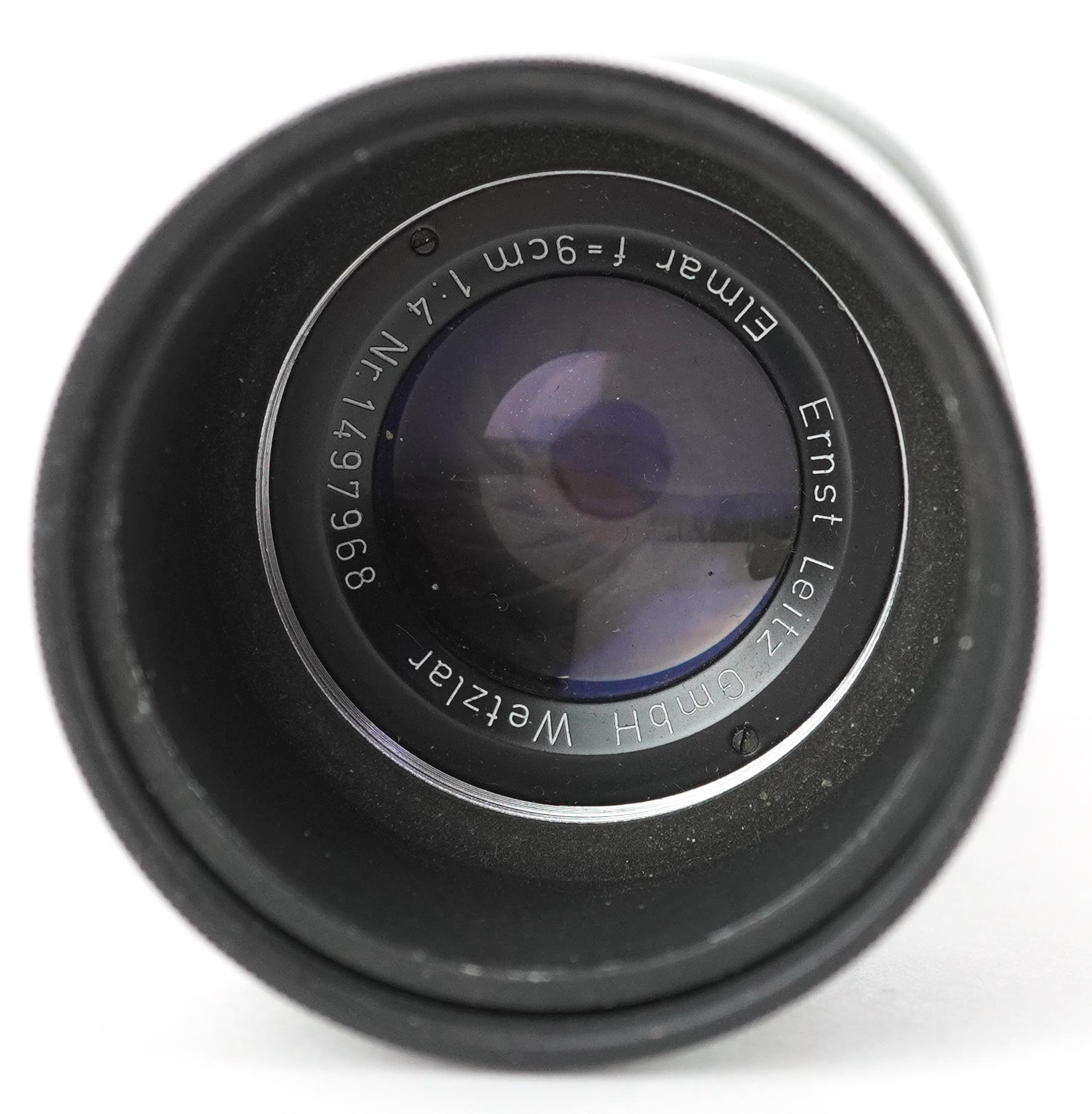 Ernst Leitz Elmar camera lens, F=9cm 1.4 Nr 1497968, 12cm in length - Image 3 of 3