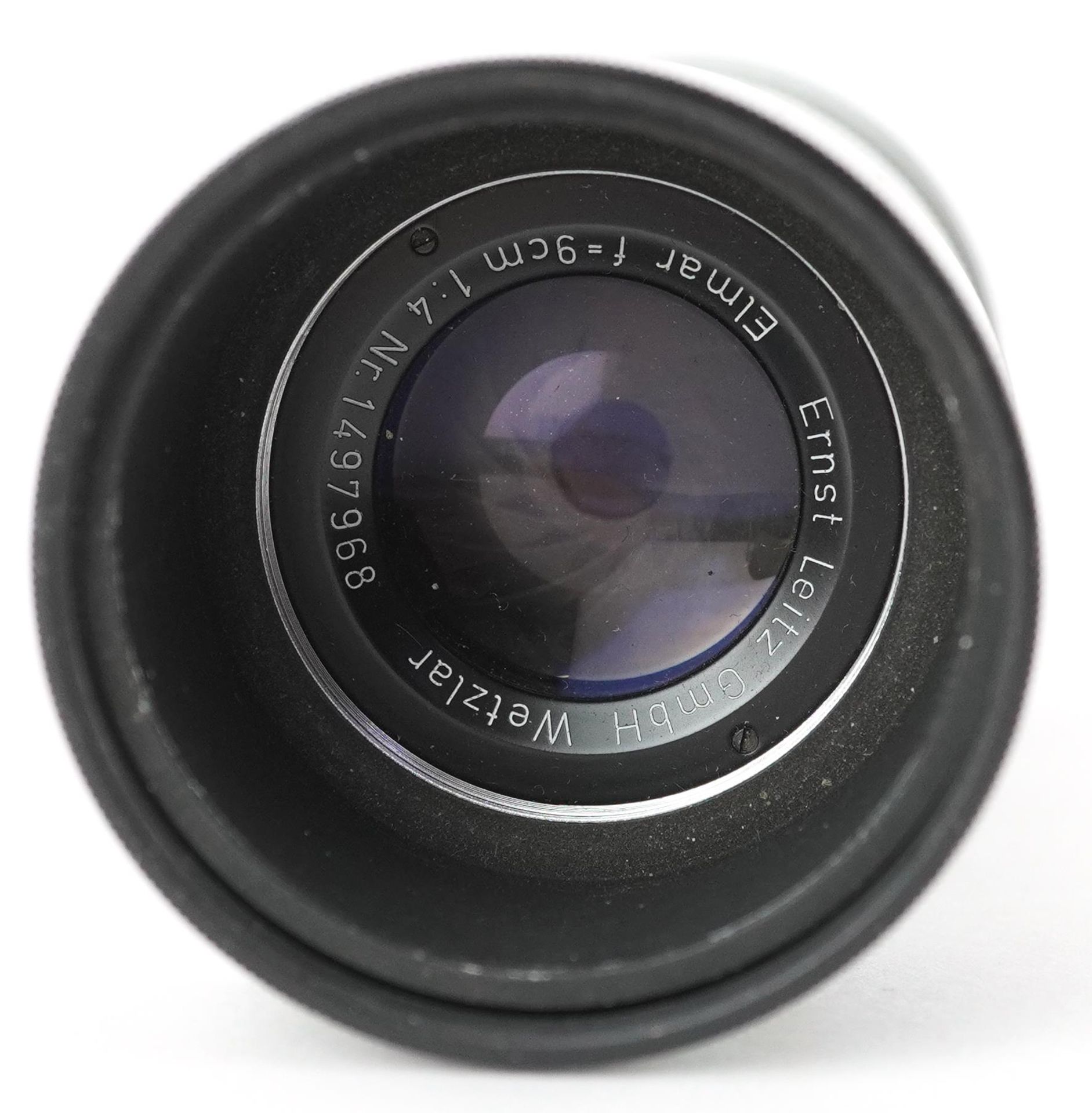 Ernst Leitz Elmar camera lens, F=9cm 1.4 Nr 1497968, 12cm in length - Bild 3 aus 3