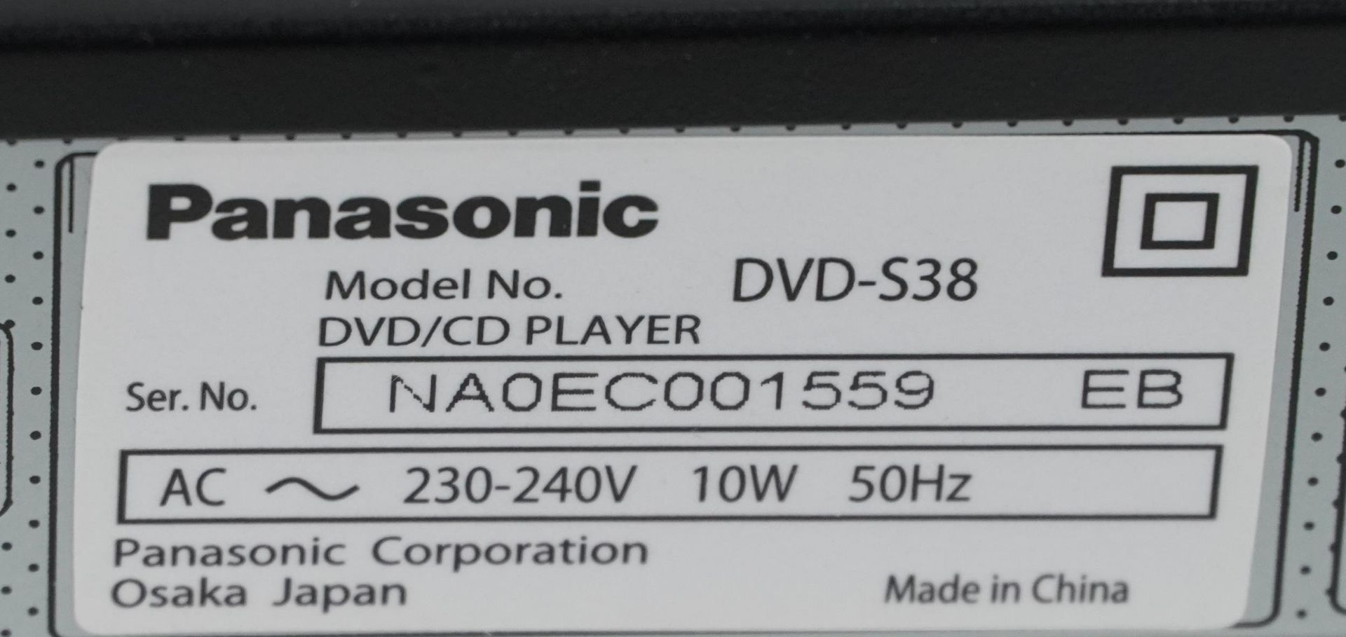 Panasonic 39 inch LCD TV with remote control and DVD player, the TV model TX-L39E6B - Bild 4 aus 4