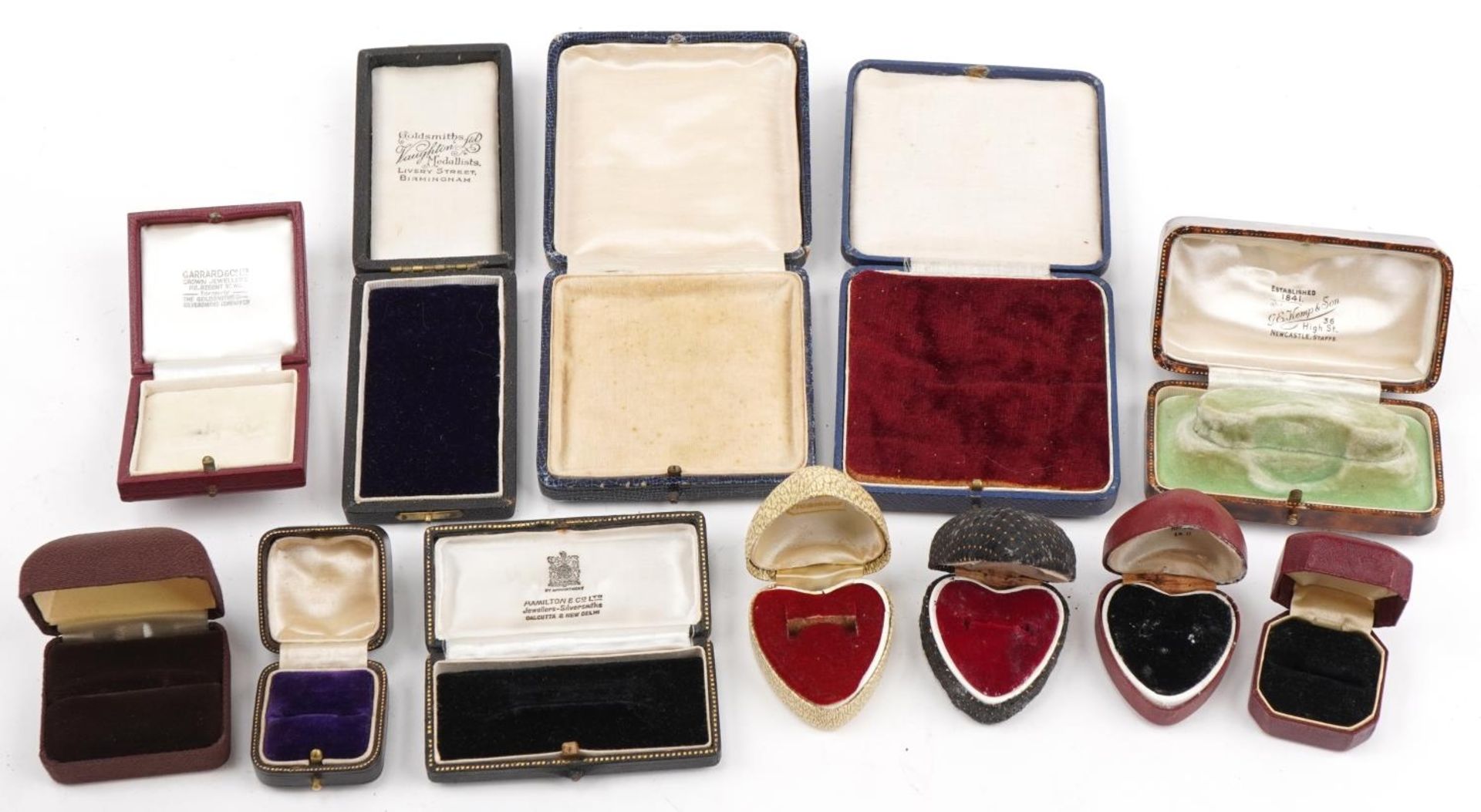 Large collection of jewellery boxes and watch boxes including a Kemp & Son Newcastle and Hamilton - Image 4 of 4