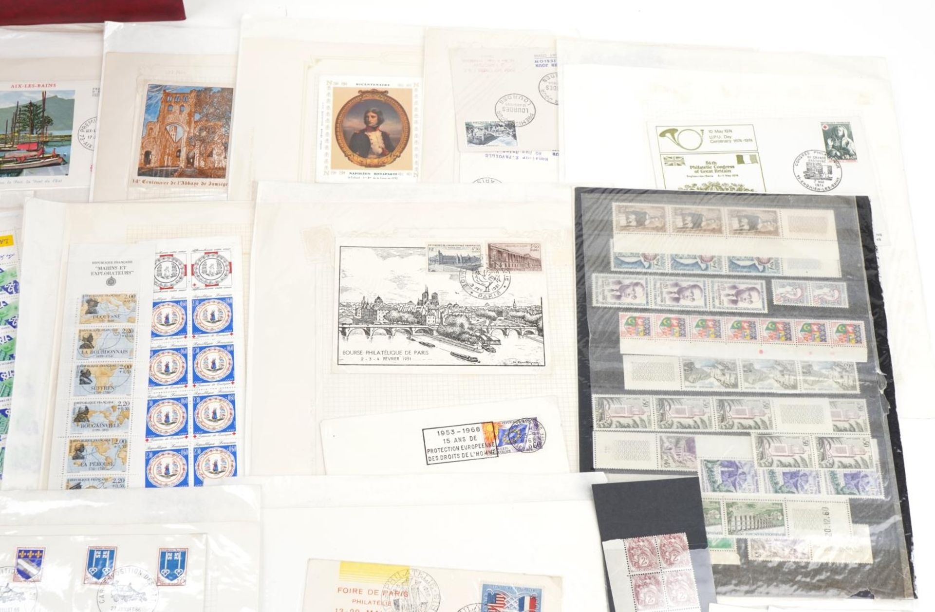 British and world stamps, stamp booklets and first day covers including 1966 Paris Car Exposition, - Bild 3 aus 9