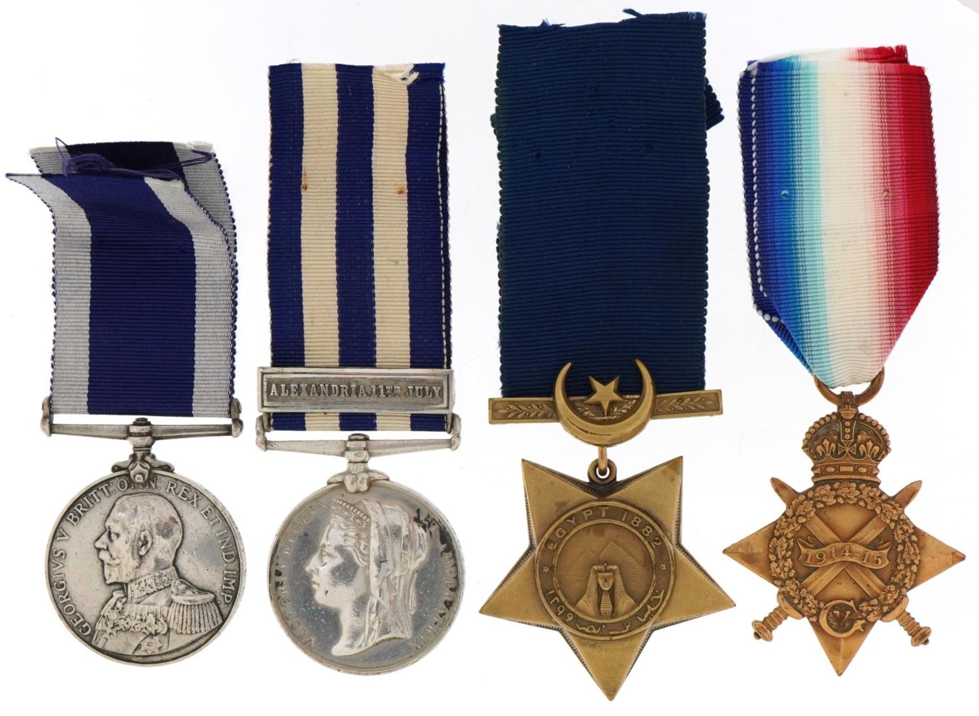 Victorian and later military interest naval medals awarded to J. Christmas HMS Penelope including - Image 2 of 6