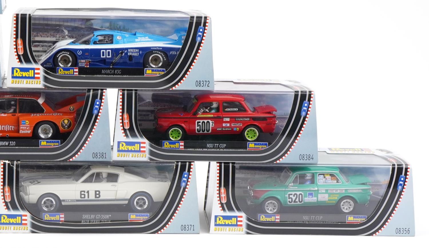 Thirteen Revell 1:32 scale model slot cars with cases including Porsche 904 GTS, 601TLRC and BMW 320 - Image 3 of 3
