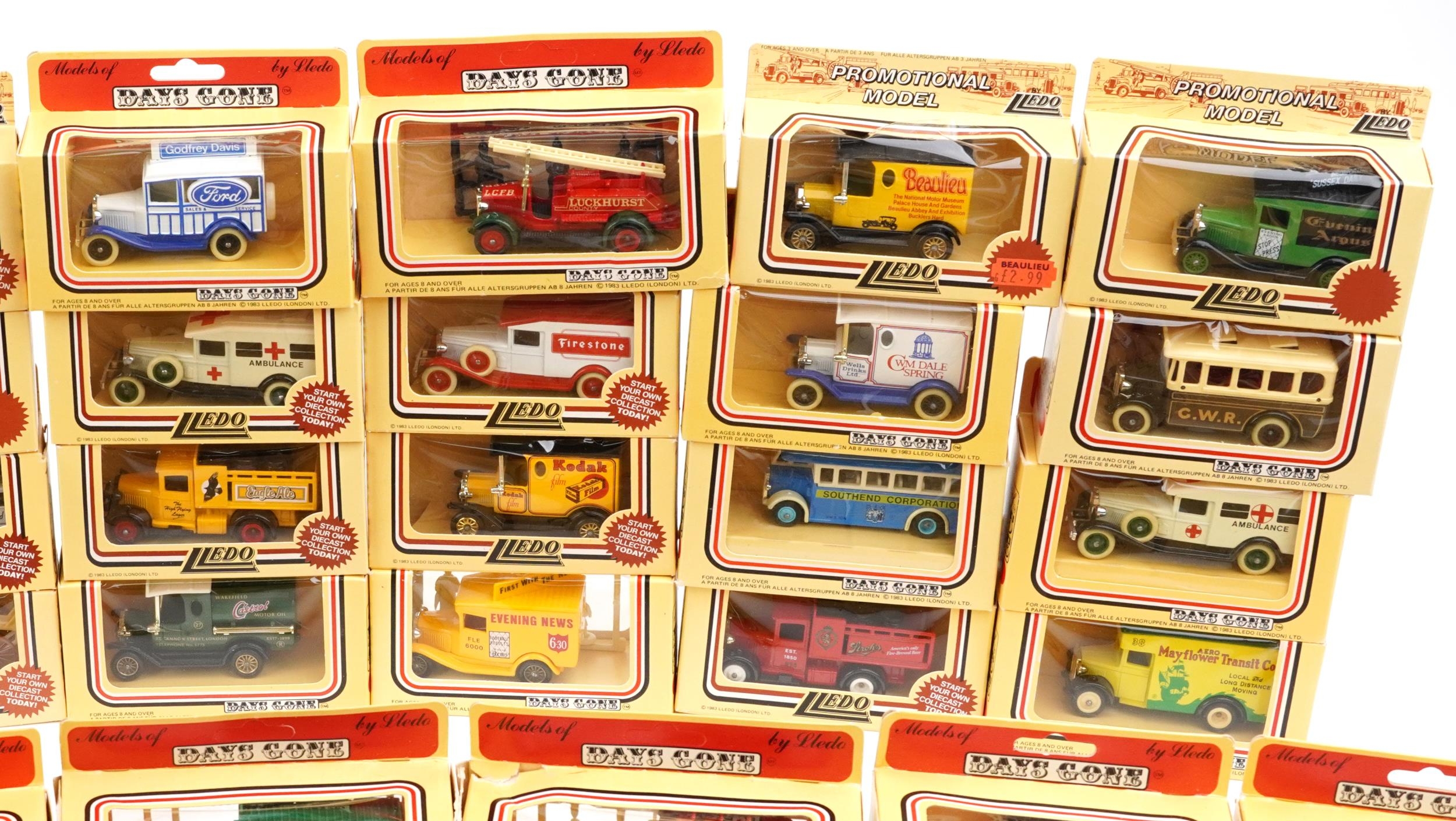 Large collection of Lledo model diecast vehicles, some advertising, including Sharps Super-Kreem - Image 4 of 7