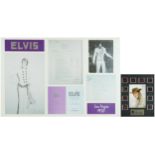 Elvis Presley memorabilia comprising a framed montage and a film cell, each mounted, framed and