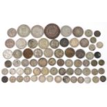 19th century and later world coinage, some silver, including 1944 two franc and Australian 1943