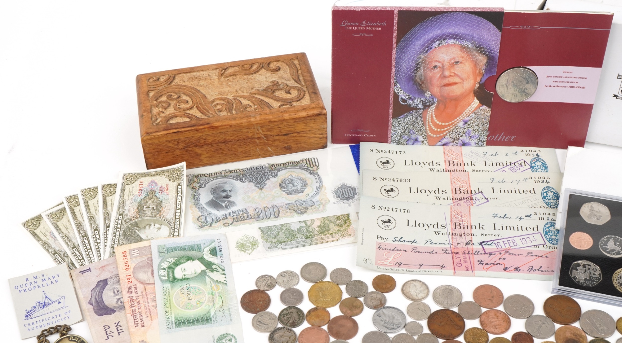 Antique and later British and world coinage, tokens and ephemera including 2007 United Kingdom - Image 2 of 9
