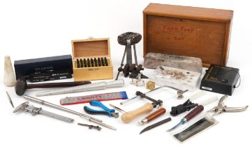 Vintage and later jeweller's tools, instruments and accessories including Diapro Gem-II diamond