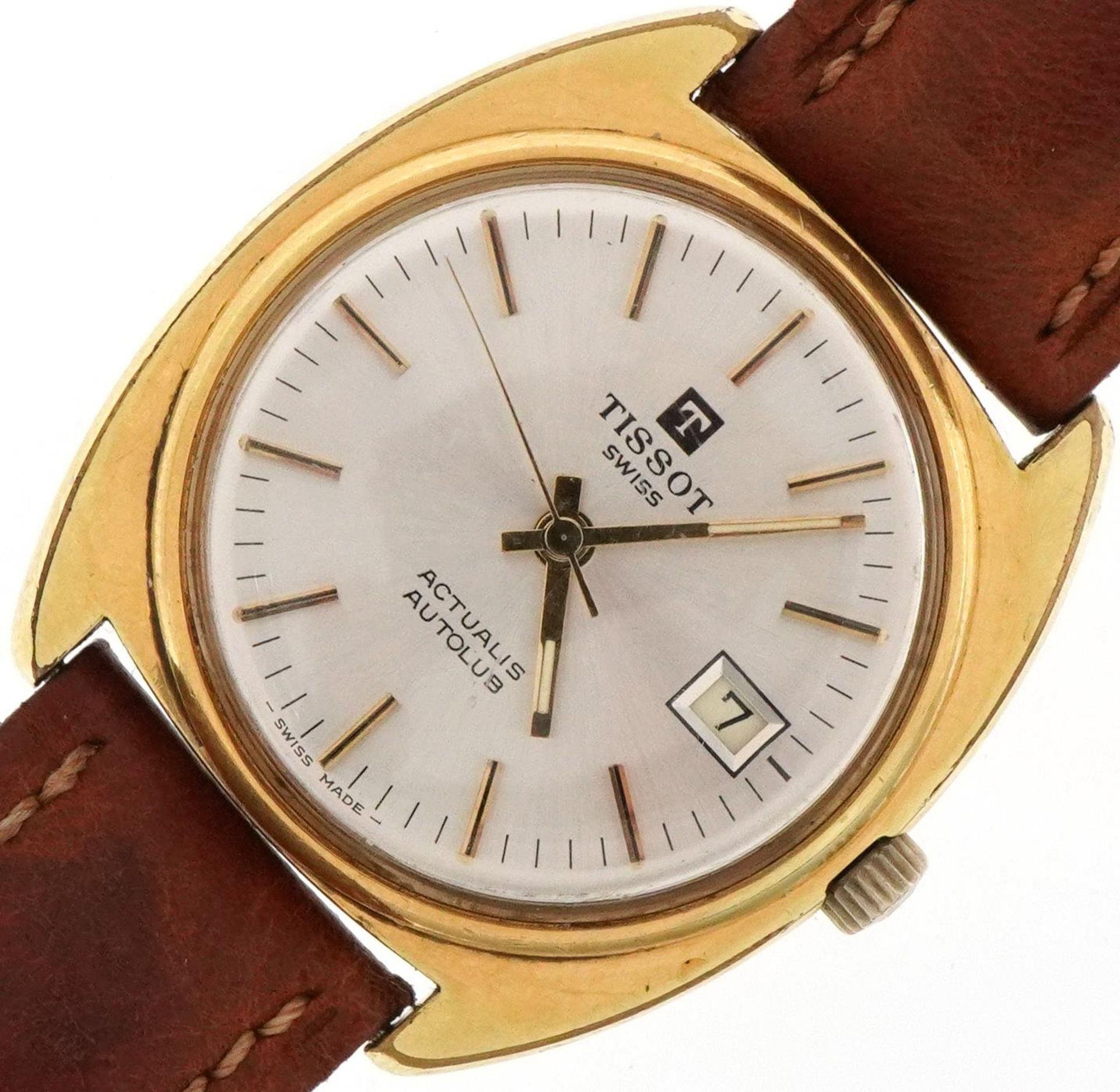 Tissot, gentlemen's Tissot Actalis Autolub automatic wristwatch having silvered dial with date