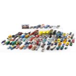 Vintage and later collector's vehicles, predominantly diecast, including Corgi, Burago, Matchbox and