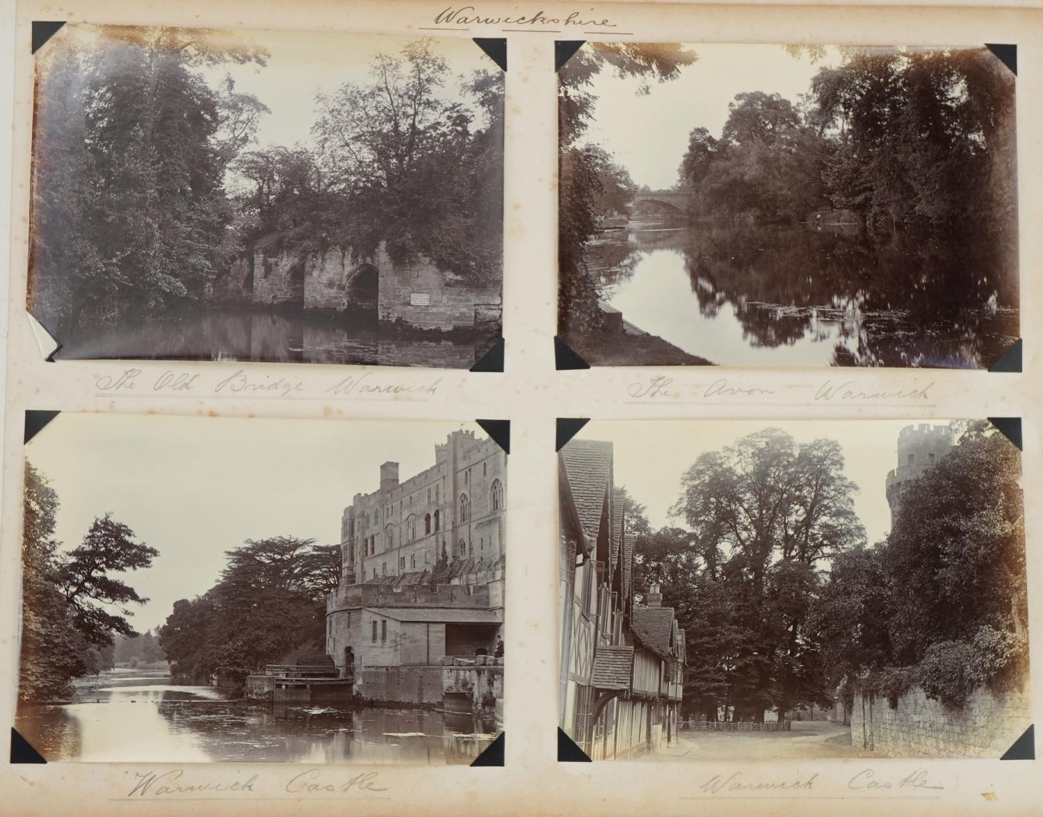 Early 20th century black and white photographs arranged in an album including Staffordshire, - Image 9 of 40