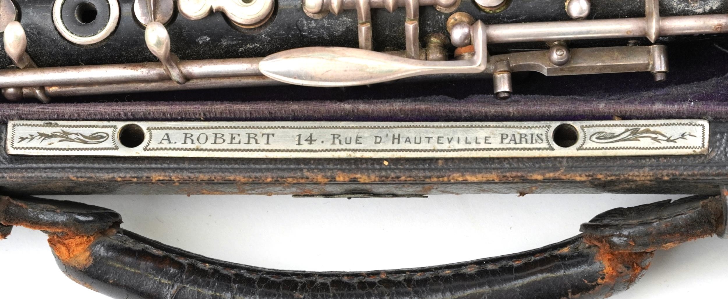 French cased clarinet, A Robert Paris, 14 Rue de Hauteville - Image 3 of 8