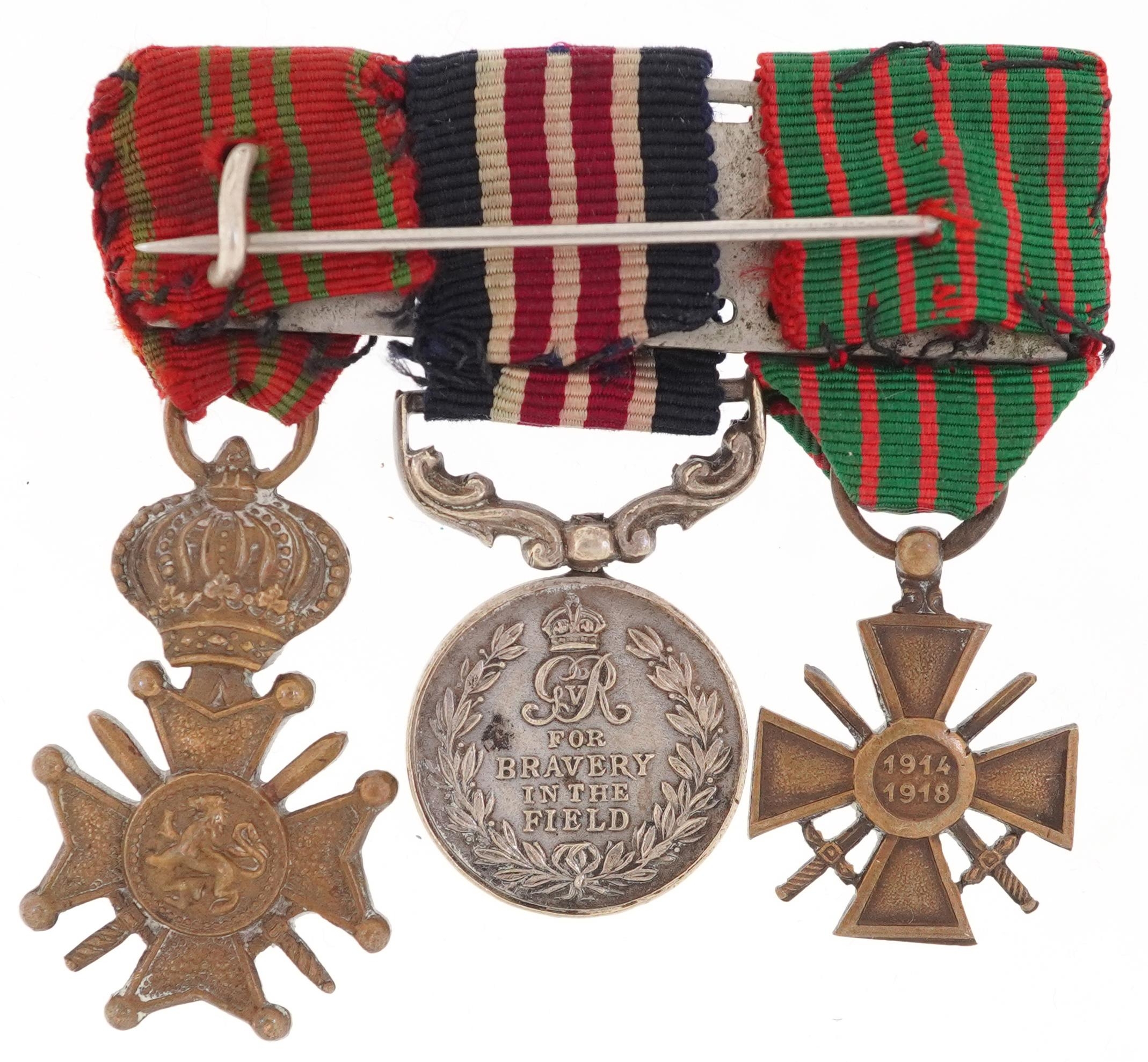 British military World War I dress medals including Bravery in the Field - Image 3 of 3