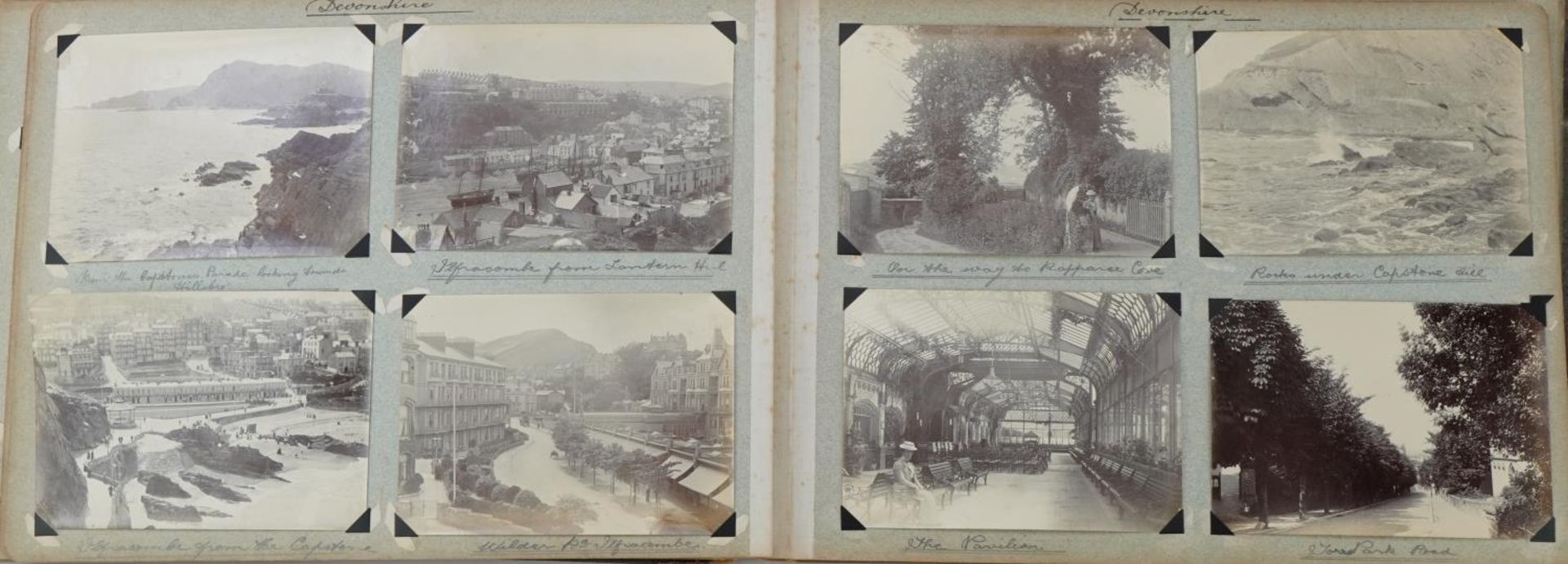 Early 20th century black and white photographs relating to the Isle of Man arranged in an album - Image 20 of 28