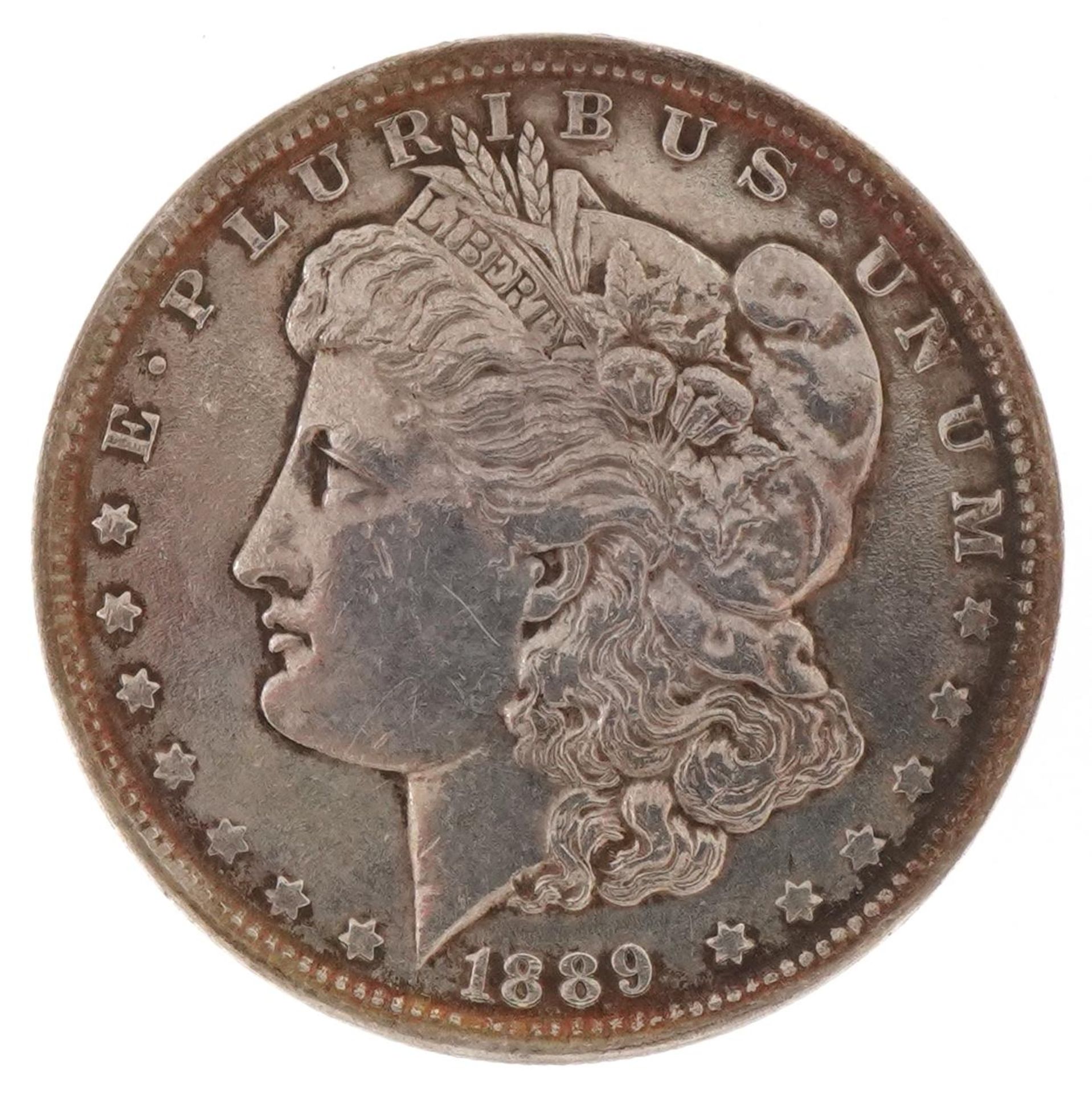 American silver dollar dated 1889