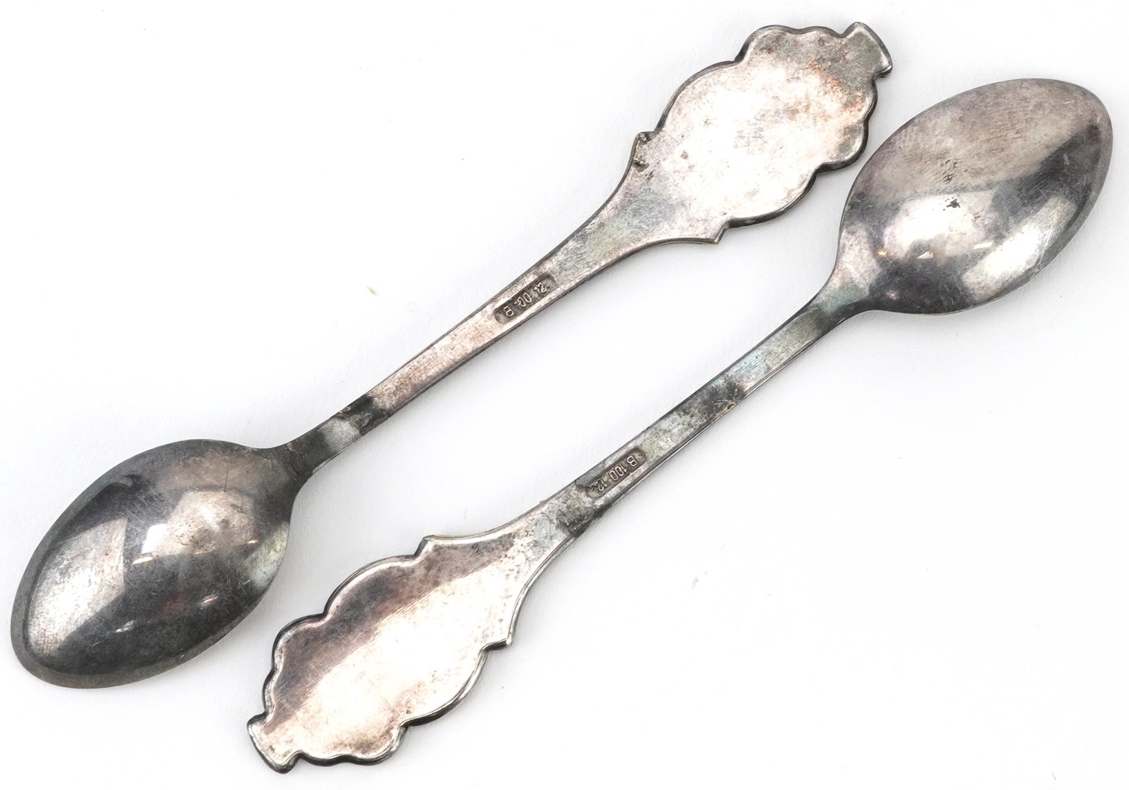 Two Rolex Bucherer silver plated advertising teaspoons, each 10.5cm in length - Image 2 of 3