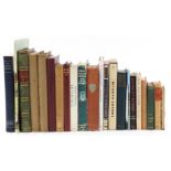 Collection of travel books including Highways & Byways Sussex, Folio Society The London Journal,