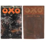 Two 'Special Today' Oxo metal advertising signs, each 56cm x 34.5cm