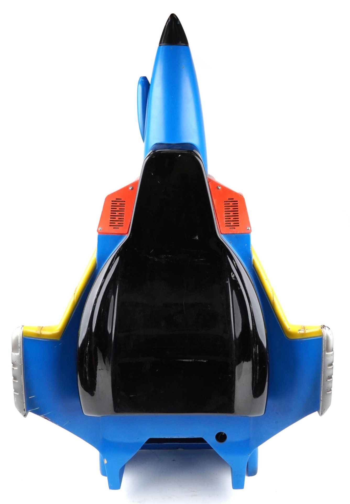 Vintage Sega arcade seat back in the form of a fighter jet, 126cm high - Image 2 of 3