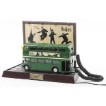 Vintage The Beatles Collector's series Routemaster bus telephone, 31cm wide