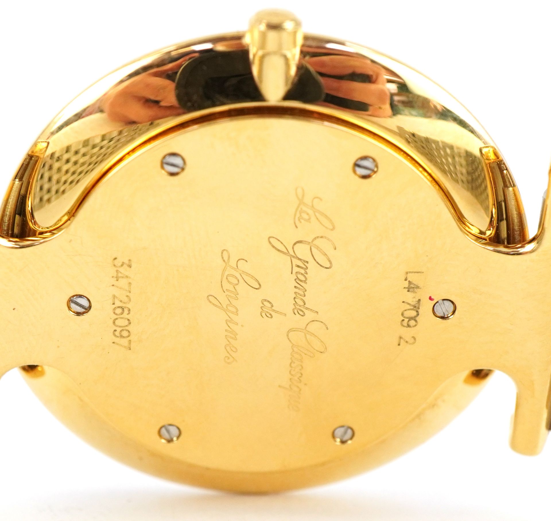 Longines, gentlemen's gold plated La Grand Classique de Longines quartz wristwatch with box and - Image 4 of 8