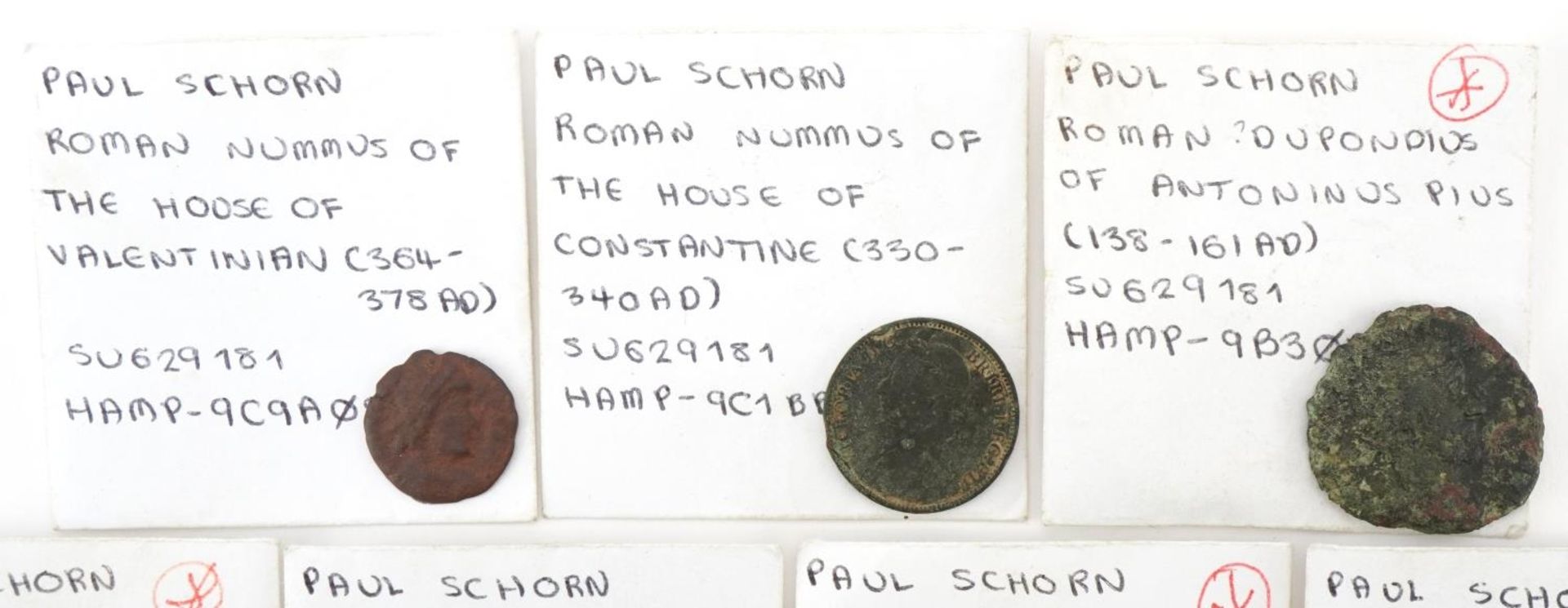 Early Roman coins in coin packets - Bild 2 aus 8