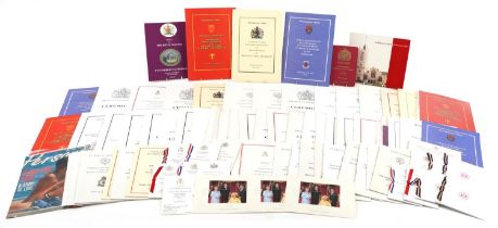 Extensive collection of royal interest service and related booklets including Westminster Abbey 50th