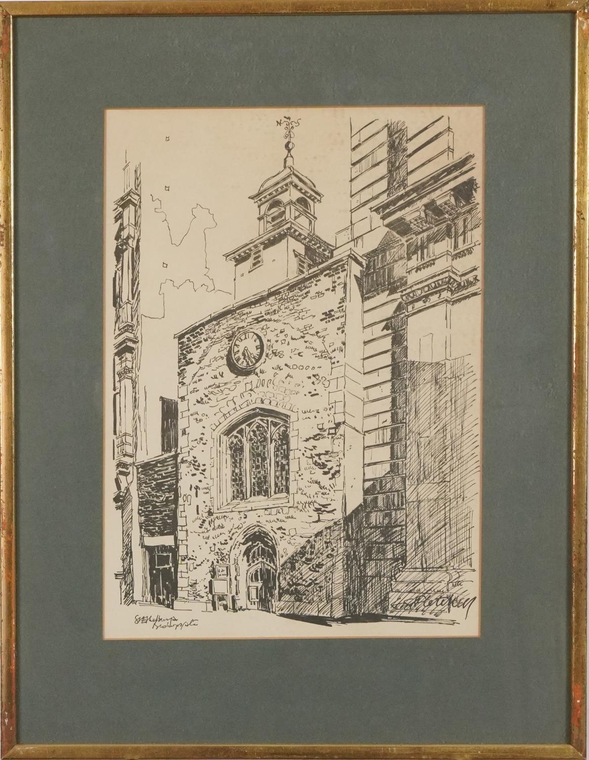 L S Fletcher - Eight prints of London scenes including St Lawrence Jewry, St Ethelburga within - Bild 23 aus 42