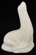 Beswick pottery seal having a cream glaze, numbered 383, 26.5cm high