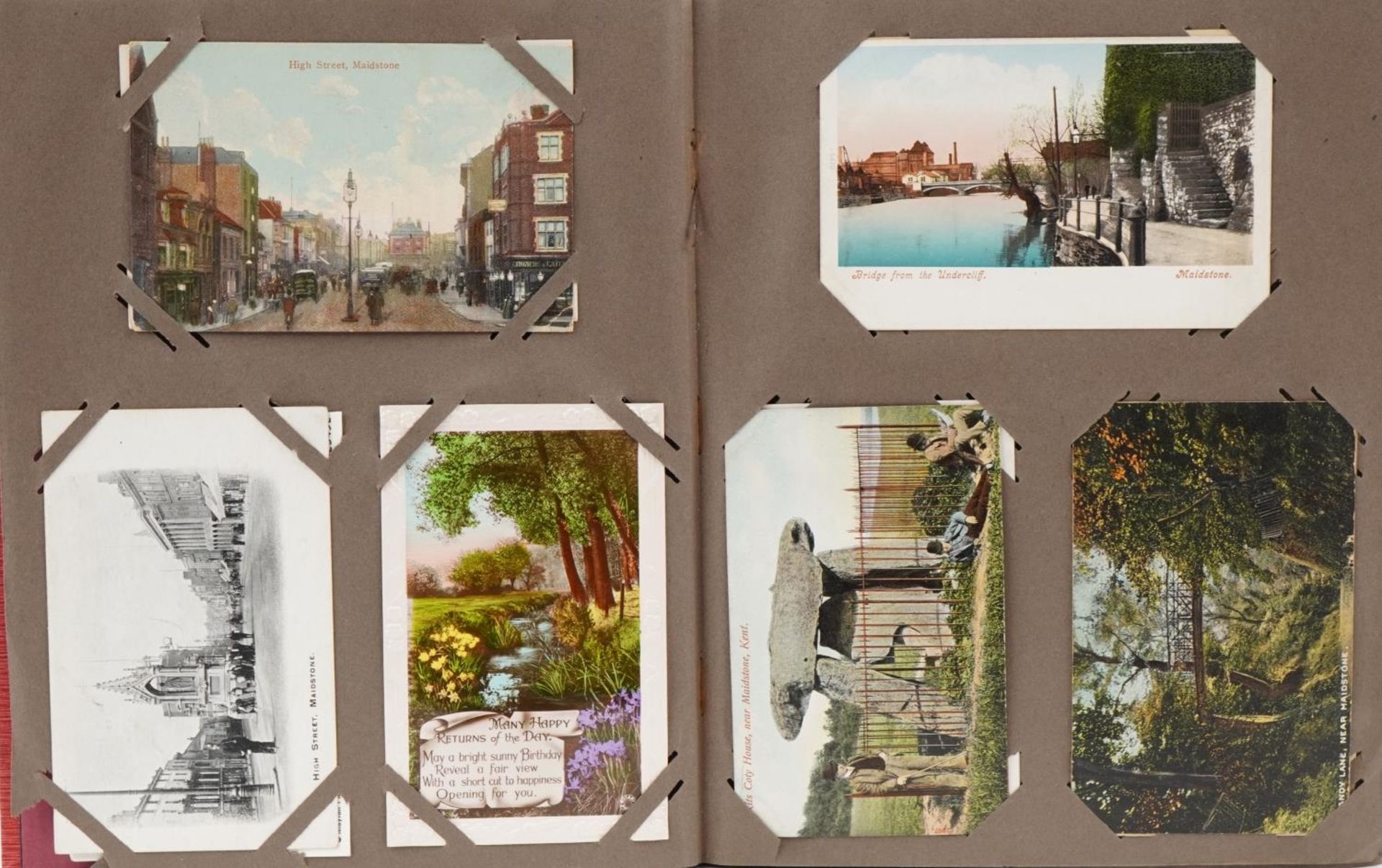 Album of postcards, approximately one hundred and twenty, including street scenes, The Crystal - Bild 2 aus 22