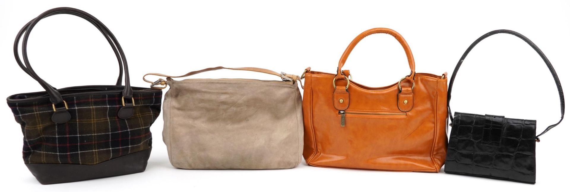 Four vintage and later designer ladies bags comprising Barbour, Mulberry, Coach and Fendi, the - Bild 4 aus 6