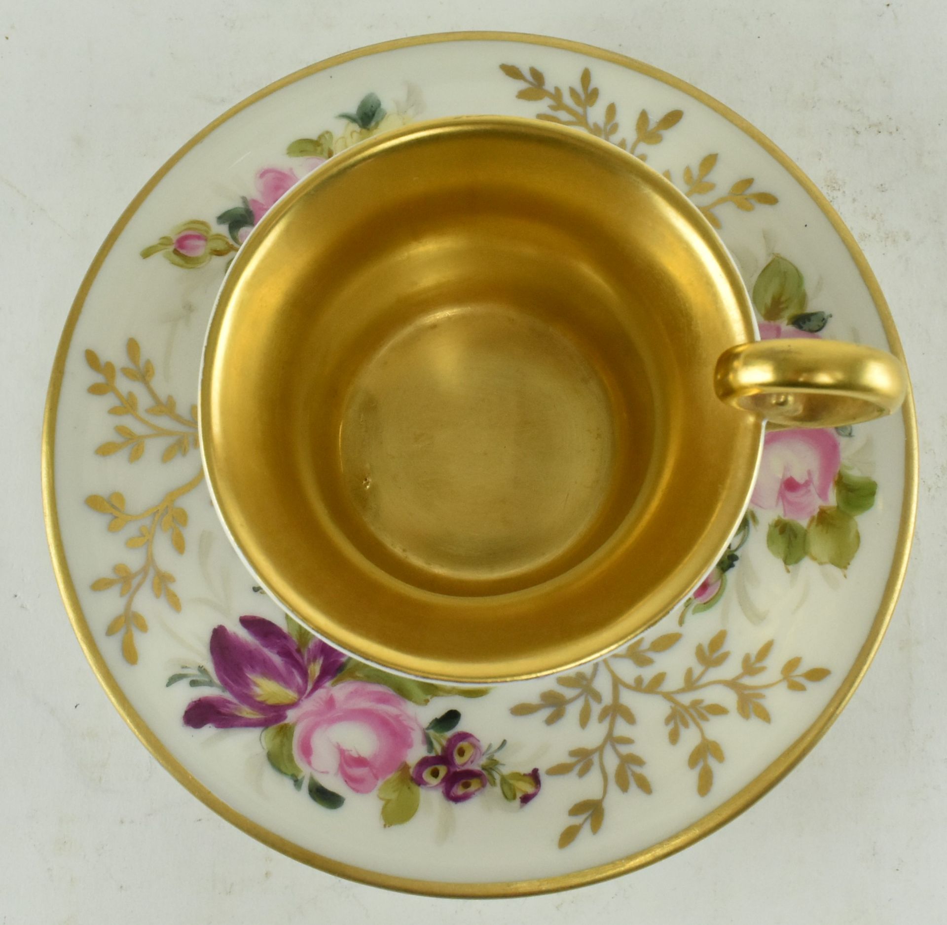 IN THE MANNER OF OF PARIS PORCELAIN - CUP AND SAUCER - Bild 5 aus 6