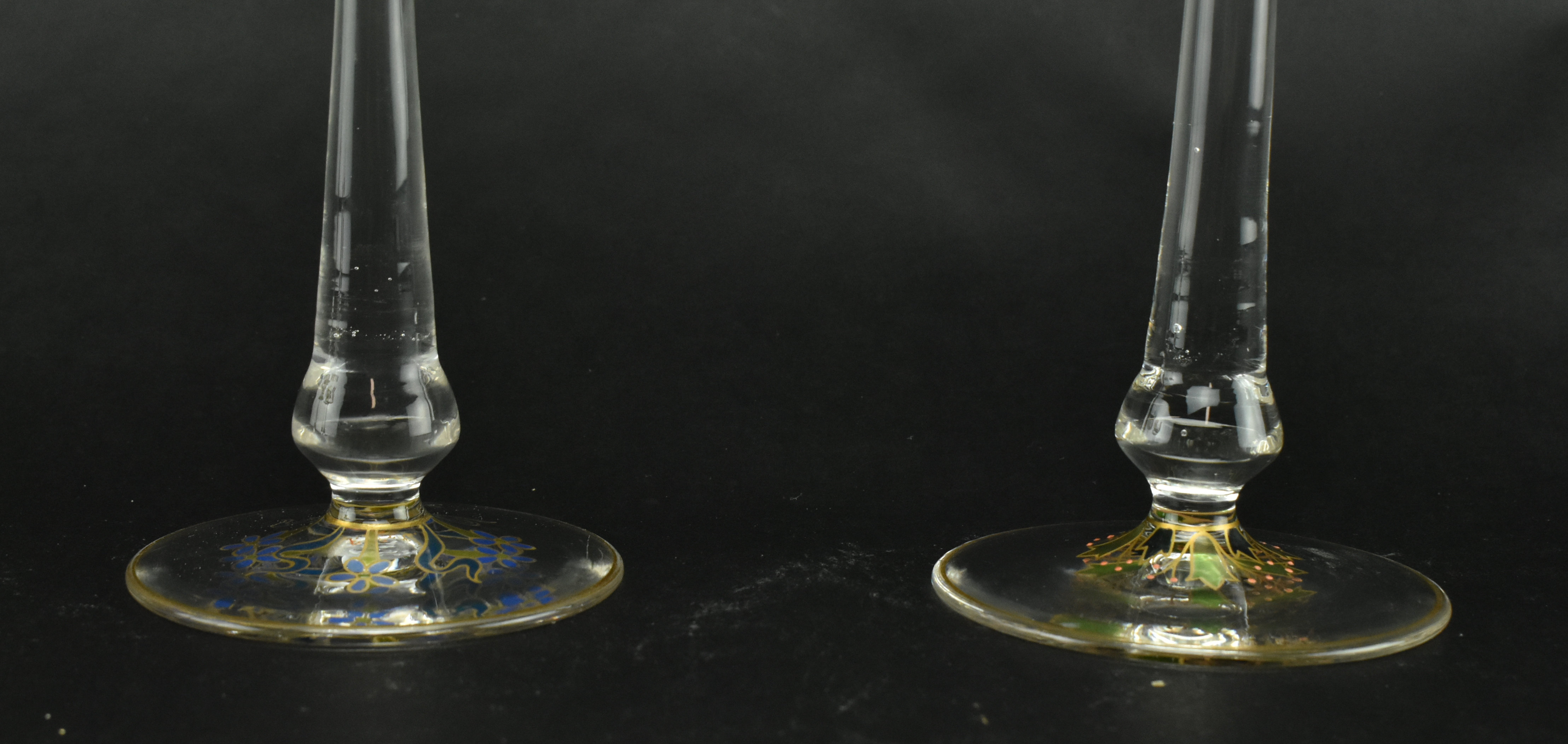 THERESIENTHAL - SIX ART NOUVEAU CRYSTAL CHAMPAGNE GLASSES - Image 6 of 8