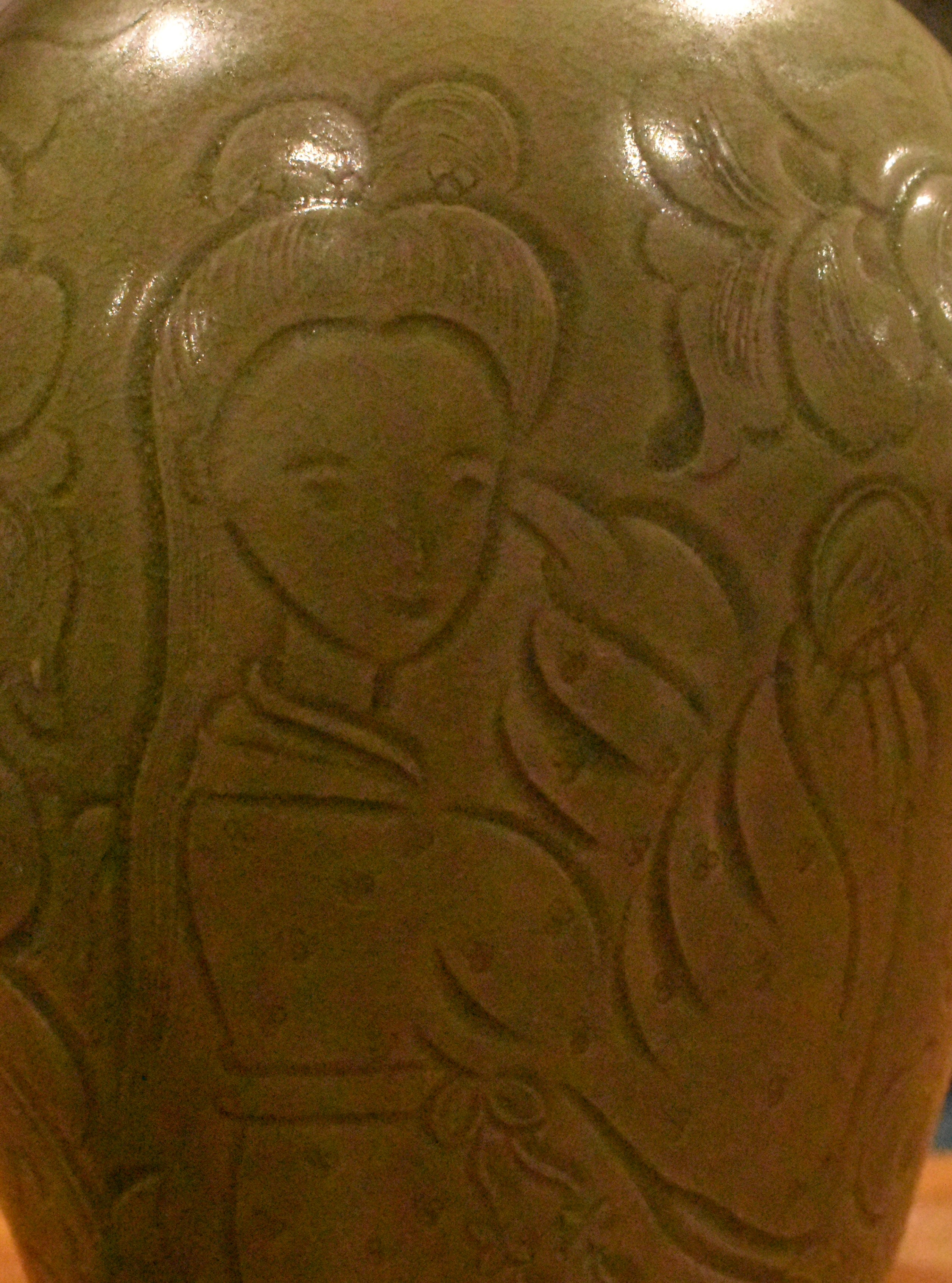 CHINESE EARLY MING DYNASTY YAOZHOU STONEWARE CELADON VASE - Image 5 of 7