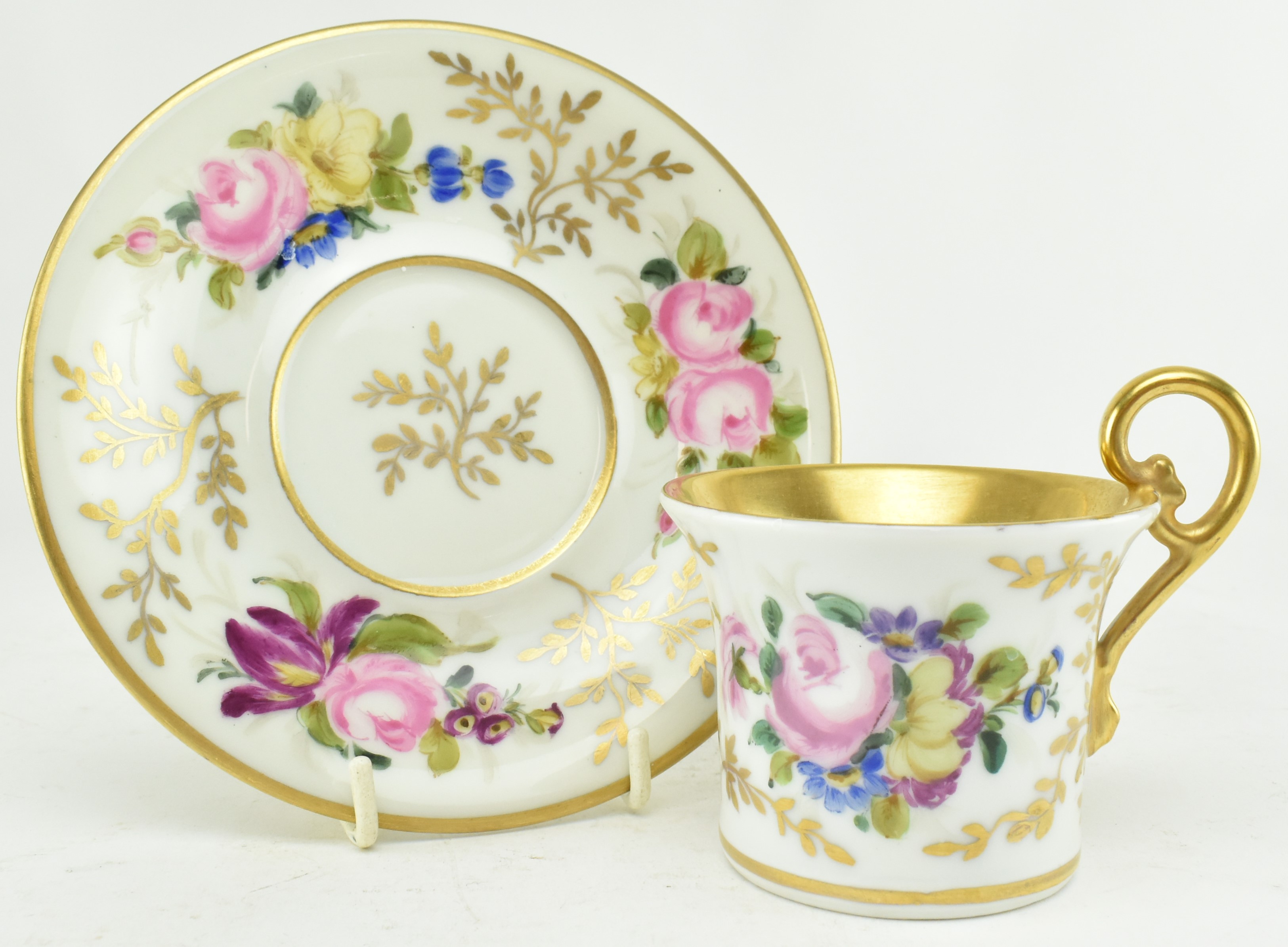 IN THE MANNER OF OF PARIS PORCELAIN - CUP AND SAUCER - Image 2 of 6