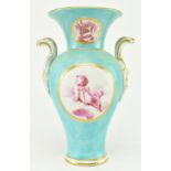 CIRCA 1775 - 1780 DERBY PORCELAIN VASE WITH PUCE DETAIL