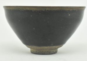 SONG DYNASTY JIAN WARE "OIL SPOT" TEA CUP WITH WOODEN BOX