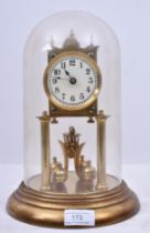 19TH CENTURY GERMAN TORSION ANNIVERSARY CLOCK