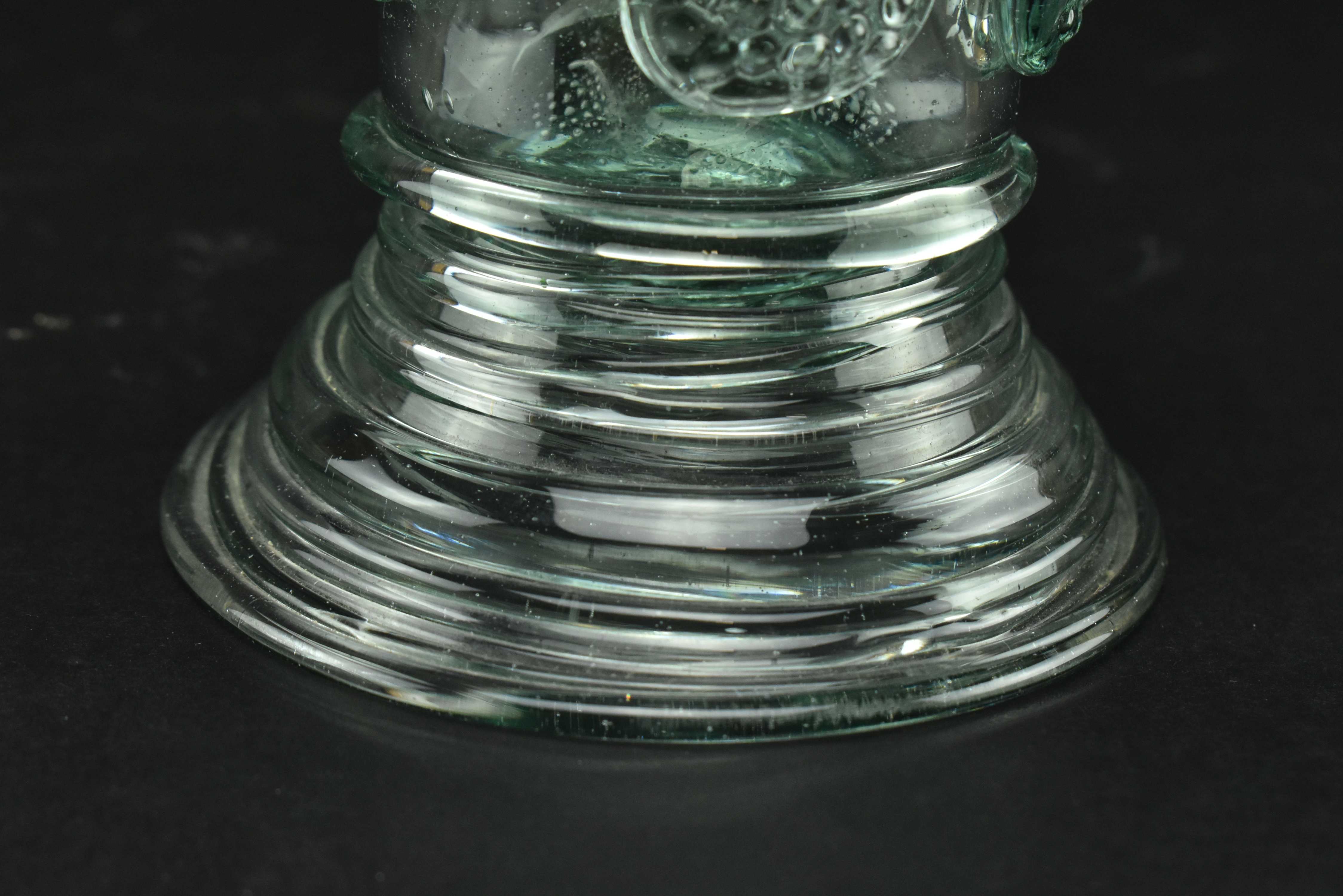 ENGLISH GEORGE III LEAD GLASS ROEMER FOR EXPORT MARKET - Image 6 of 7