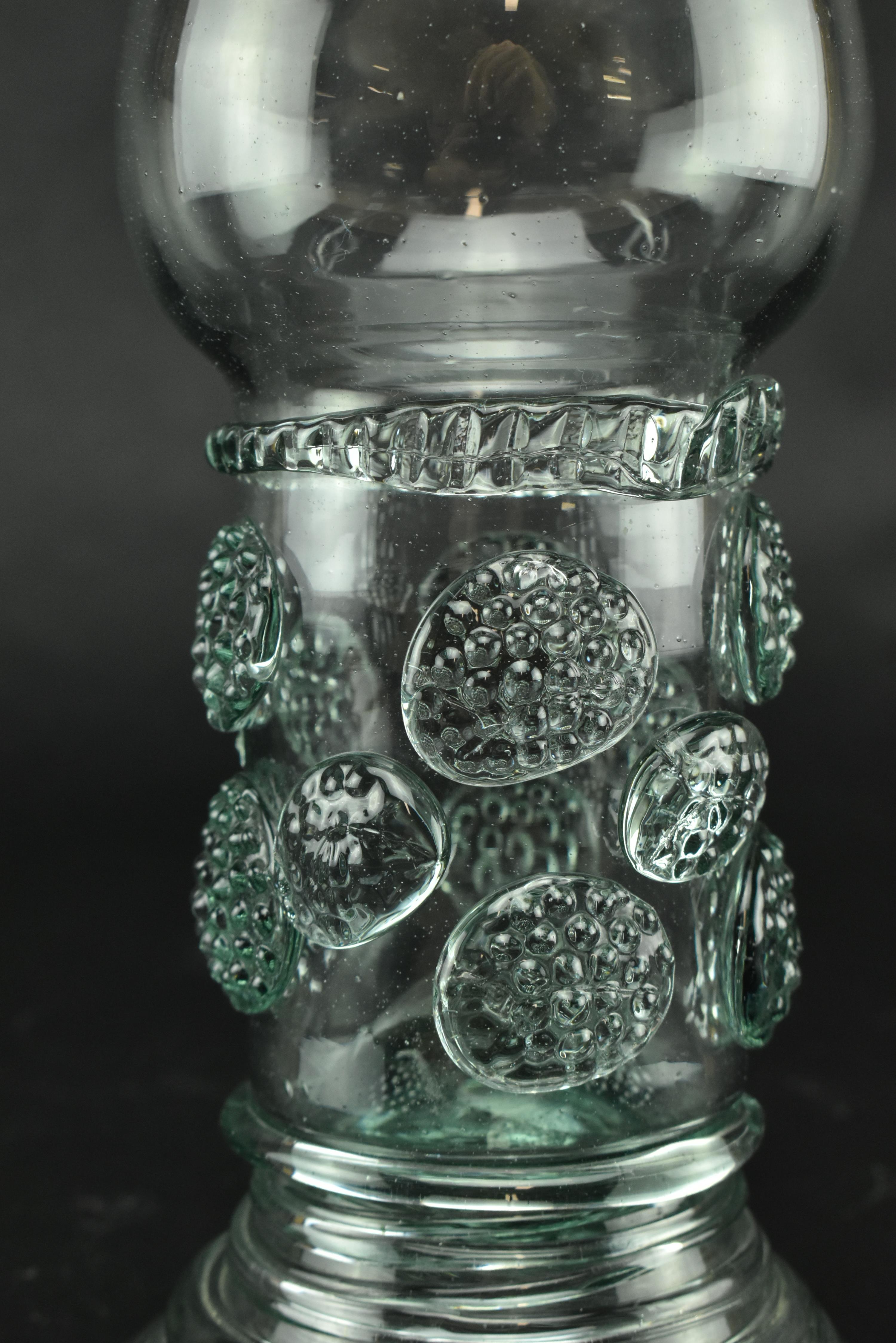 ENGLISH GEORGE III LEAD GLASS ROEMER FOR EXPORT MARKET - Image 5 of 7