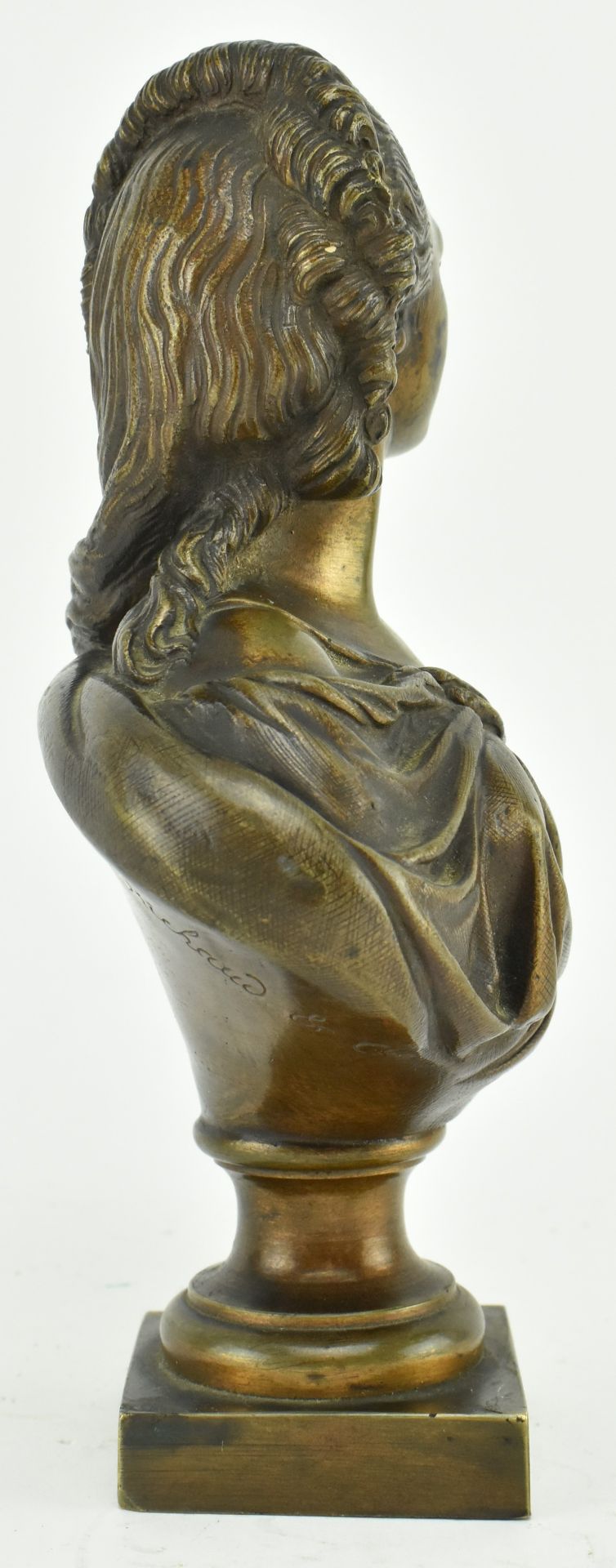 RICHAUD ET CIE - 19TH CENTURY FRENCH BRONZE BUST OF WOMAN - Image 4 of 5