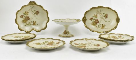 J. C. LIMOGES HAND FINISHED GILDED PART DESSERT SERVICE